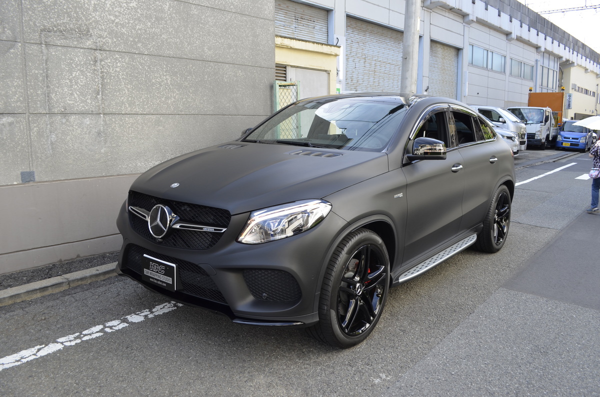 メルセデスベンツ　AMG  GLE43 エンブレム　艶消し黒　マットブラック