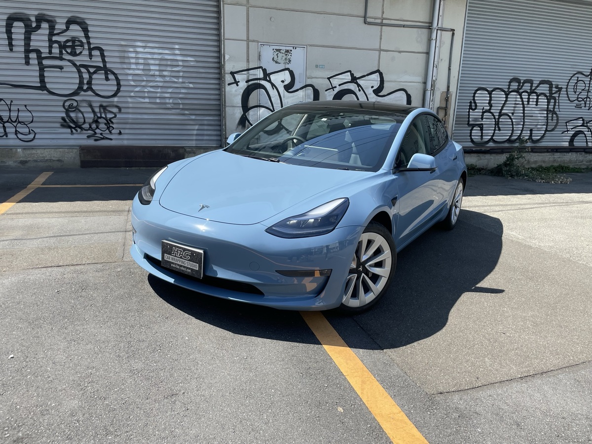 Tesla Model3 | 東京のカーラッピング｜カー・ボディラッピングのＨＡＣへ